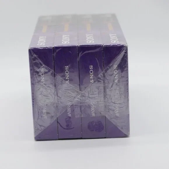SONY Premium Grade VHS 8 Hour T-160VF Tapes 4 Pack New Sealed - Picture 5 of 6